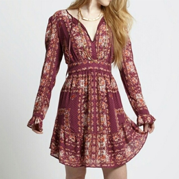 Free People Dresses & Skirts - Free People Bridgette Floral Mini Dress